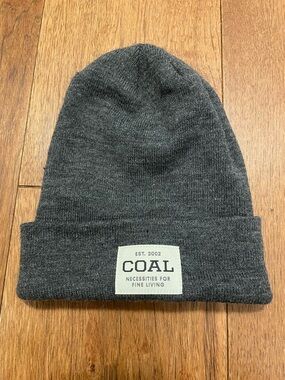 Gray Coal Beanie